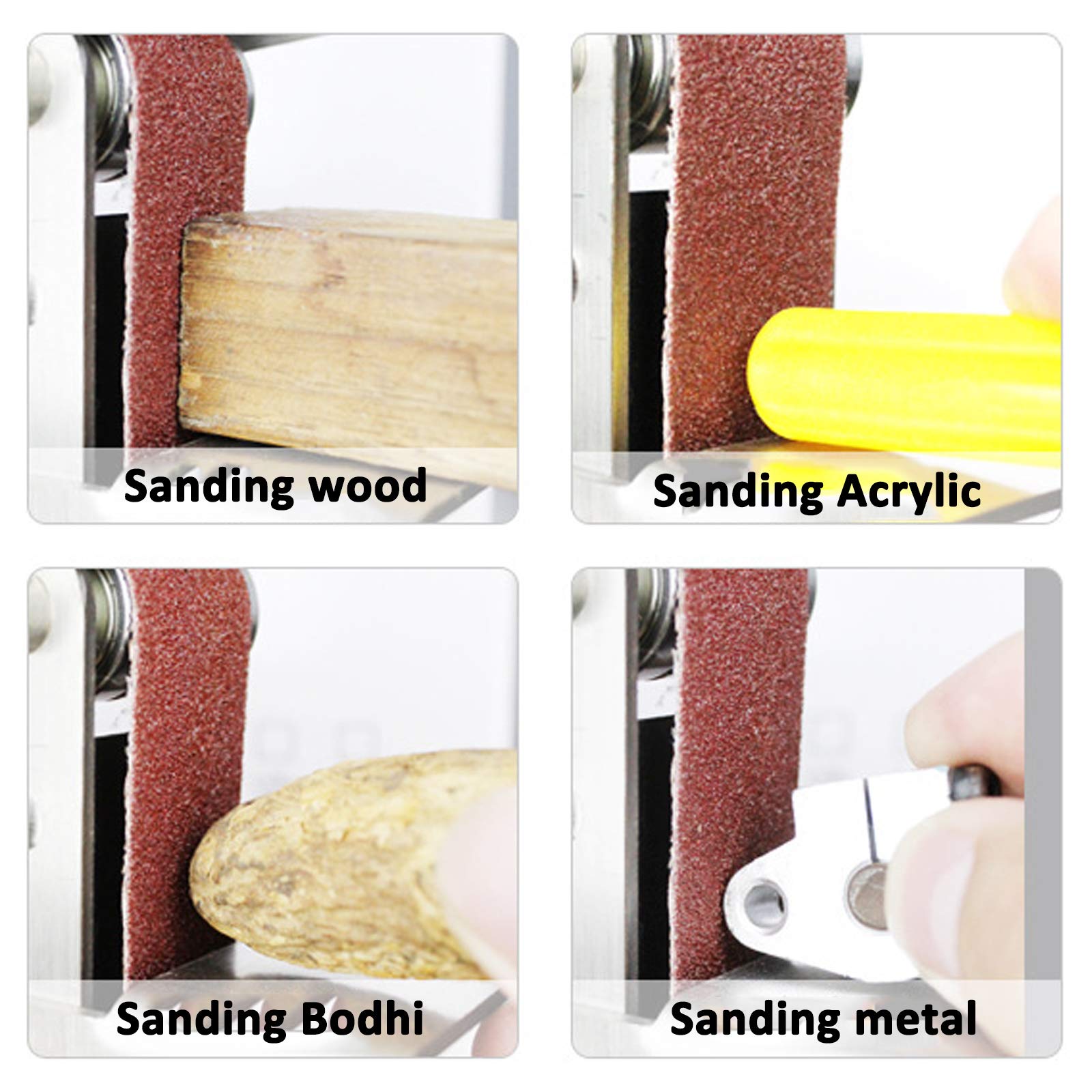 Mini levigatrice per la lavorazione del legno, motore potente, regolazione a 7 velocità, lucidatrice a basso rumore per progetti domestici, strumenti efficienti per la finitura del legno