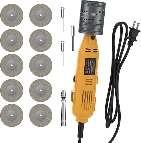 Afilador de electrodos de tungsteno para soldadura TIG, 6 tamaños y 10 ángulos, herramienta giratoria de soldadura TIG con ranura de corte de bloque