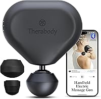 Theragun Mini 3rd Gen Massage Gun by Therabody: Ultra-Portable Percussion Massager for Pain Relief, Tension & Travel - Black, 180 Min Battery