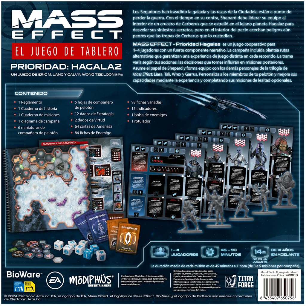 Modiphius Entertainment Mass Effect: el Juego de Tablero, Juego de Mesa