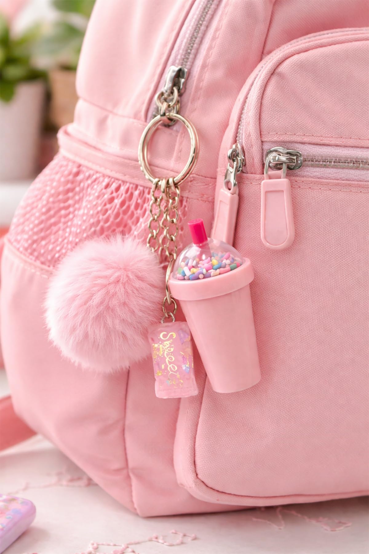 Ecrou Milk Shake Lip Balm Key Ring