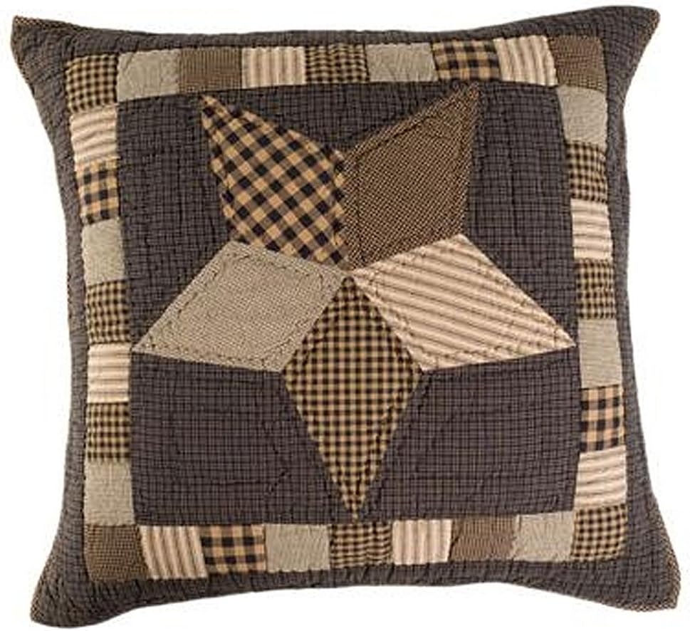 VHC Brands Farmhouse Star Euro Sham Quilted 26x26
