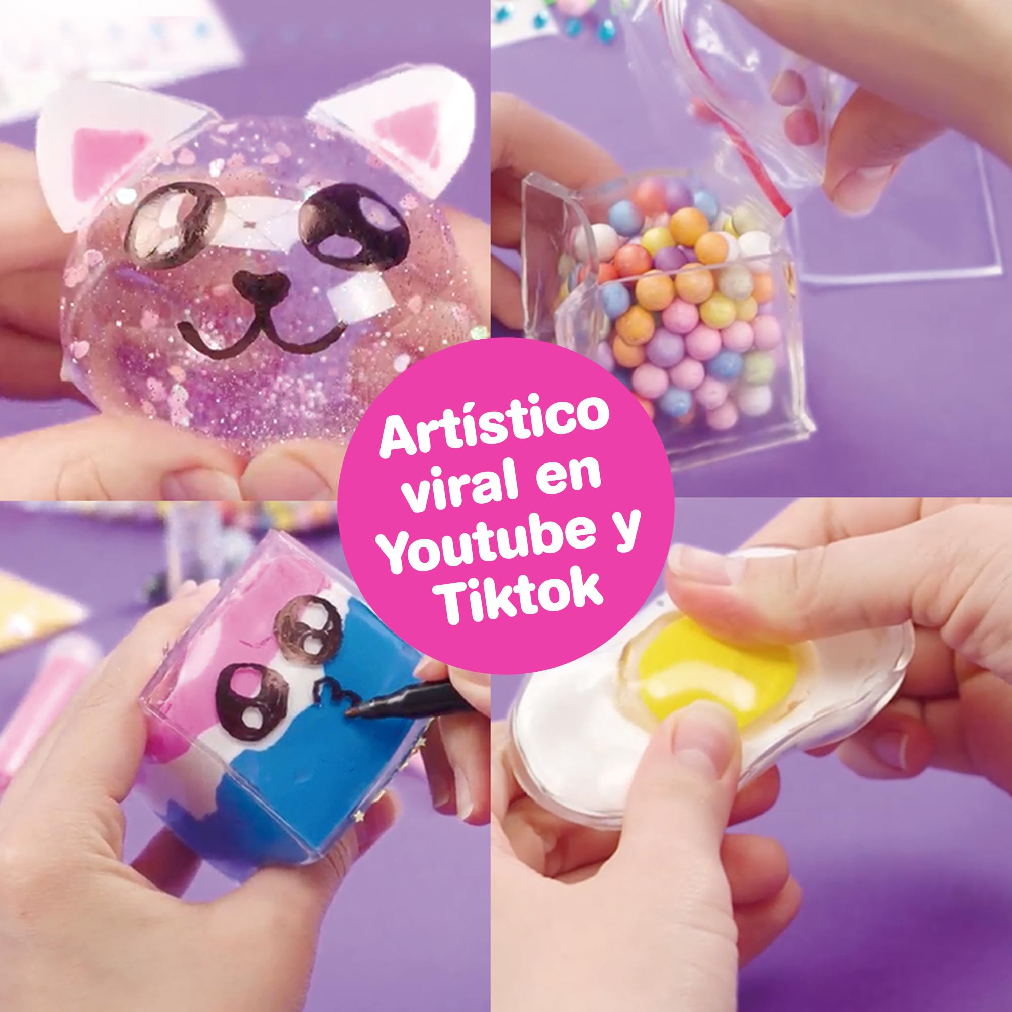 Bizak Nano Art Mix & Cinta, Kit Creativo DIY, Mezcla Texturas y Materiales, Incluye Mixers, Nano Cinta y pajitas, Set artístico para Crear diseños únicos, para niños y niñas Desde 8 años (64528123) — view 5