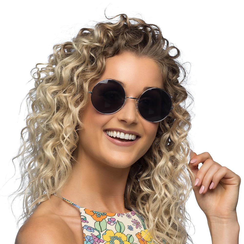 Boland - XL Hippie Party Glasses for Adults, Fun Glasses, Festival, Carnival, Fancy Dress, Theme Party