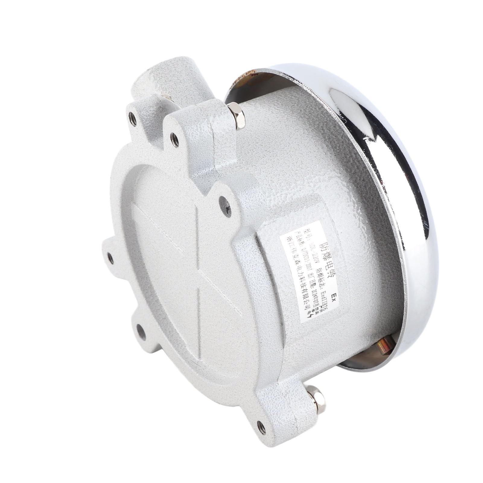 Feueralarmglocke IP54 Aus Aluminiumlegierung – Funkenfrei, 75 DB Laut, 220V AC, Ø125 Mm, Für Explosionsgefährdete Bereiche Wie Chemie, Pharma & Rüstung