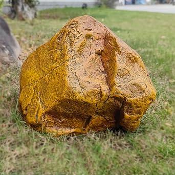 Realistic Landscape Rocks, Fake Rock Cover for Yard, Artificial Landscape Boulder Enclosure, Non-Hollow Outdoor Faux Rock for Landscaping Lawns and Gardens29 * 18 * 22cm/11.4 * 7 * 8.7in