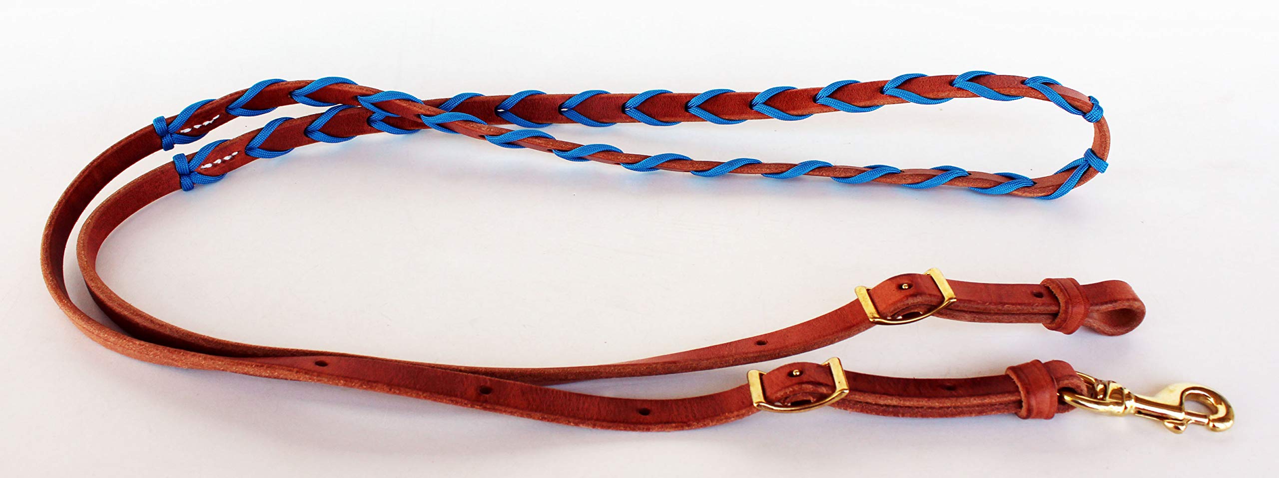 CHALLENGER Horse Amish Western USA Hermann Oak Leather Waterloop Reins 975H128