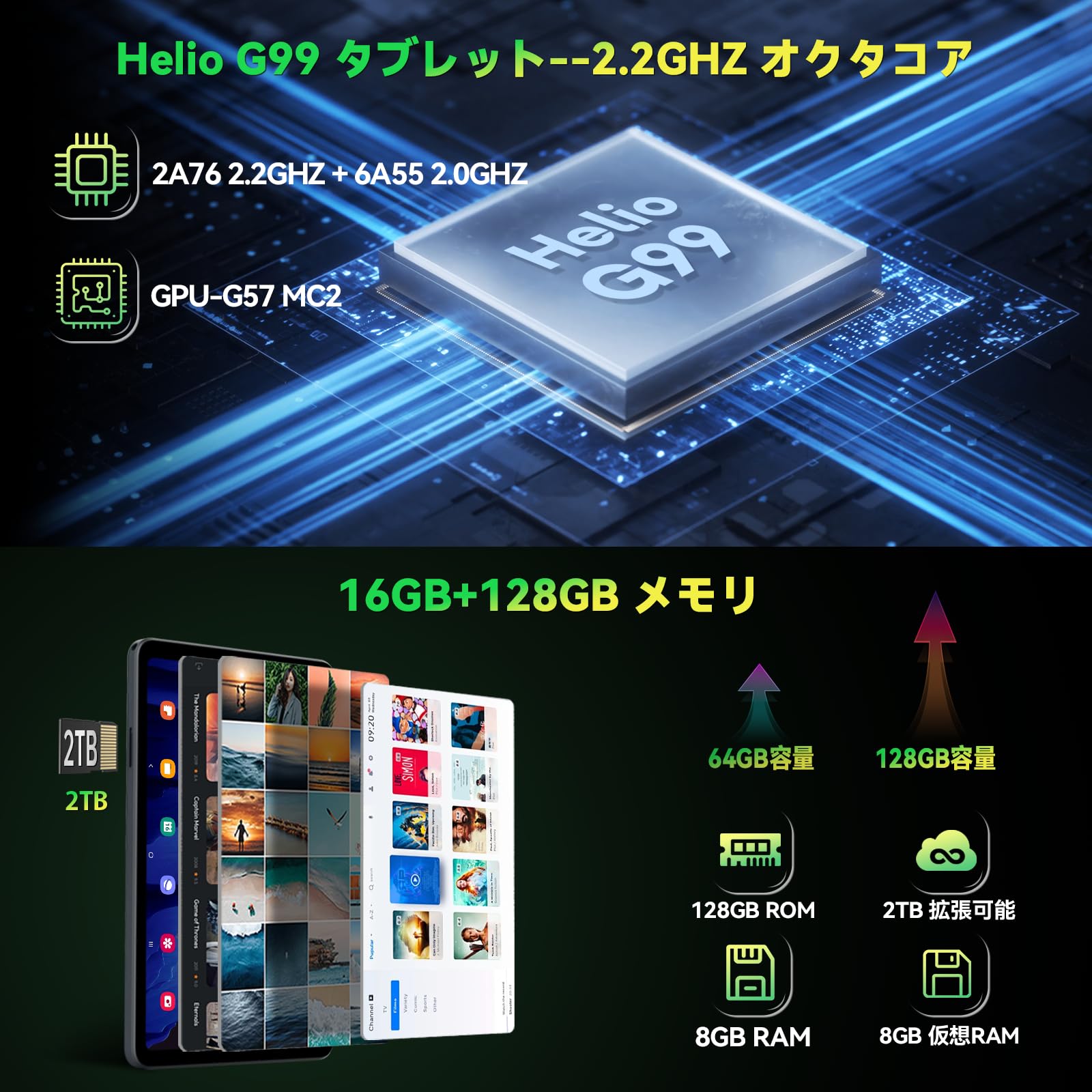 Amazon.co.jp: 【初登場 Android 15 タブレット 8インチ】Headwolf