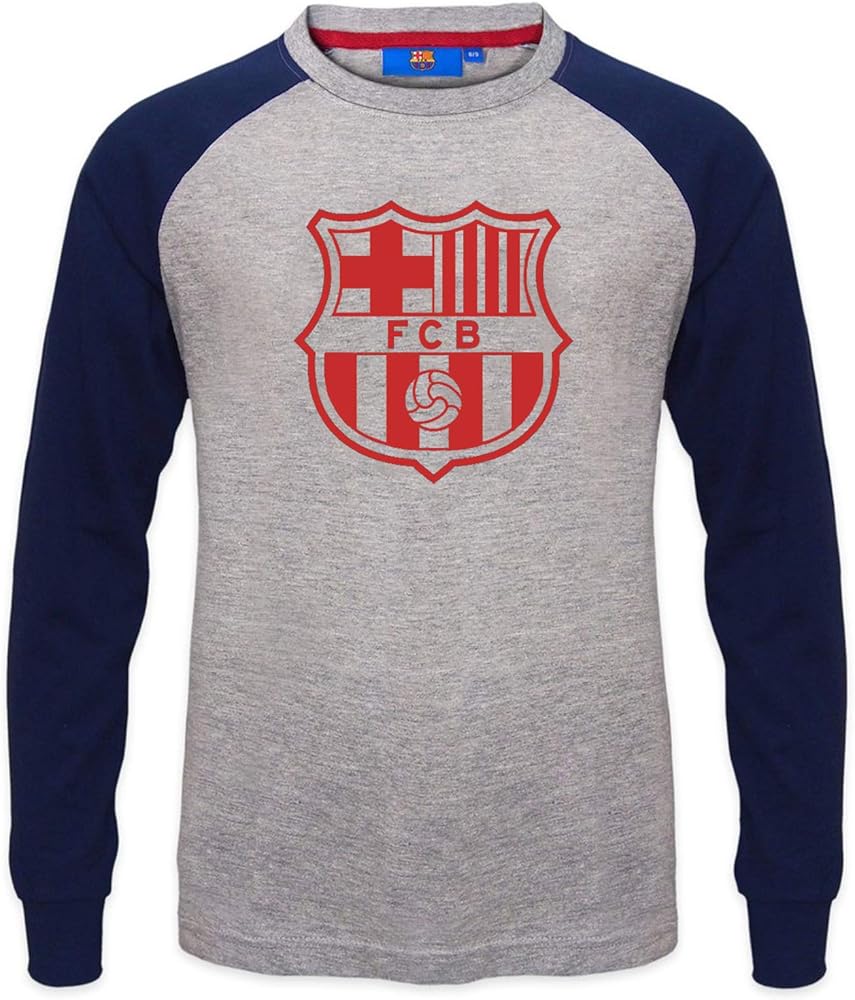 Amazon.com: FC Barcelona Official Gift Kids Crest Long Sleeve T