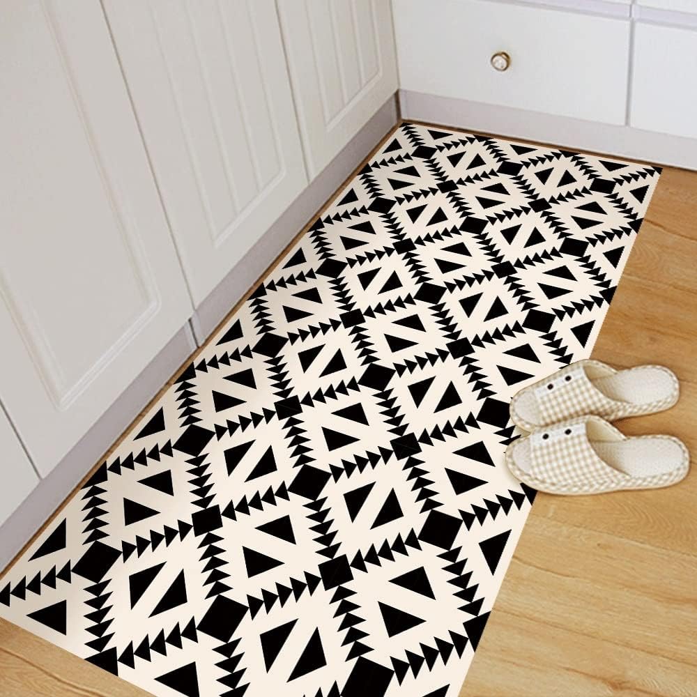 Home Floor Decals Bathroom Bedroom Black and White Self Adhesive PVC Floor Decals Removable (D 3pcs)