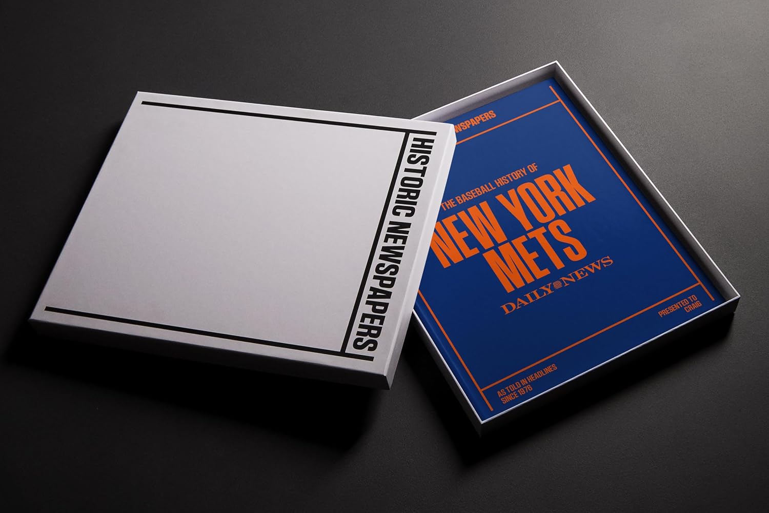 Signature gifts Personalized Baseball History Book - Sports Fan Gift - A Major League History Told Through Archive Newspaper Coverage
