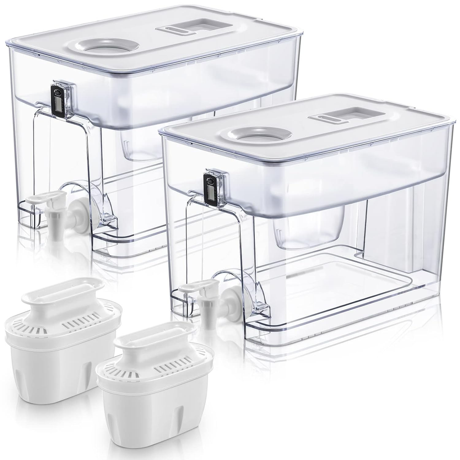 Yahenda 2 Pack Fridge Water Filter Dispenser Extra Large 40