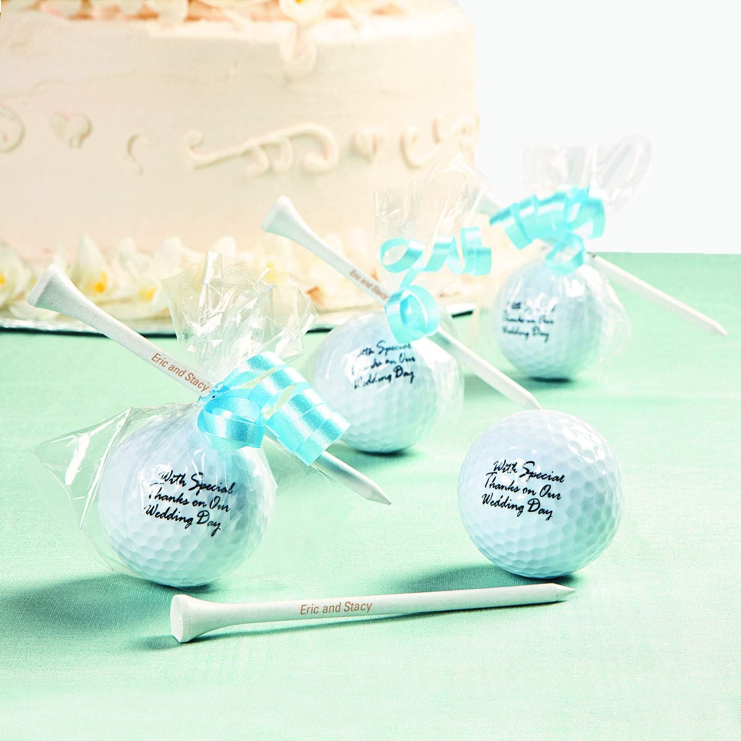 Personalized Golf Tees, Bulk Set of 50 Custom Printed - Business Promo Handouts, Father's Day Gifts and Party Favors