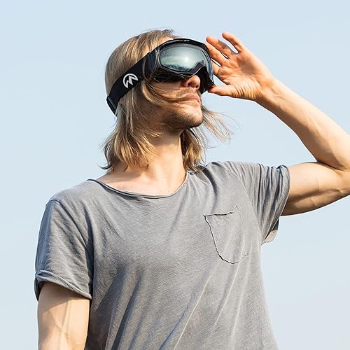 Miniatura 5 de OutdoorMaster - Gafas de esquísnowboard para hombres, mujeres y jóvenes, 100% protección contra rayos ultravioleta, para usar sobre los anteojos