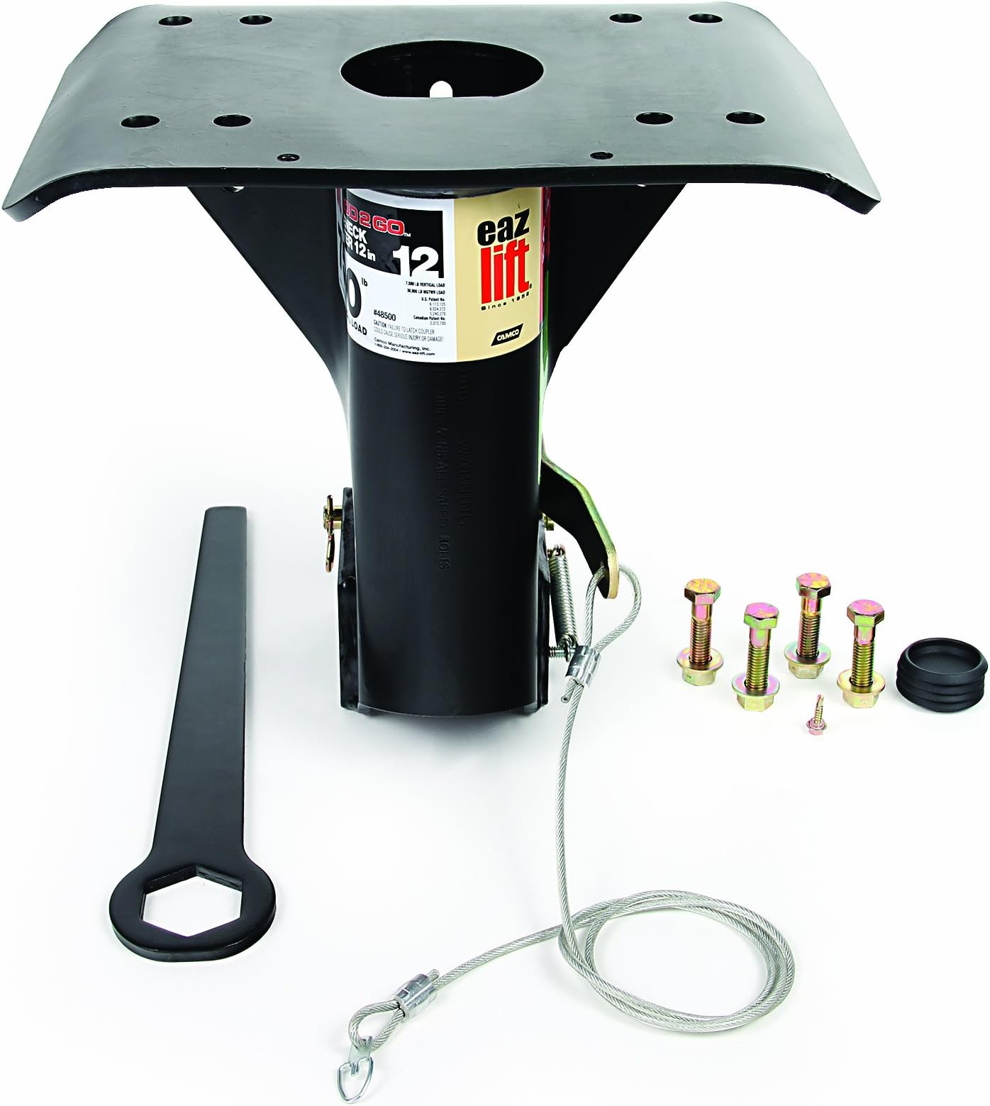 Eaz-Lift 12-inch Gooseneck Adapter | Converts Fifth Wheel Trailers to Gooseneck Trailers | Easy to Install | (48500)