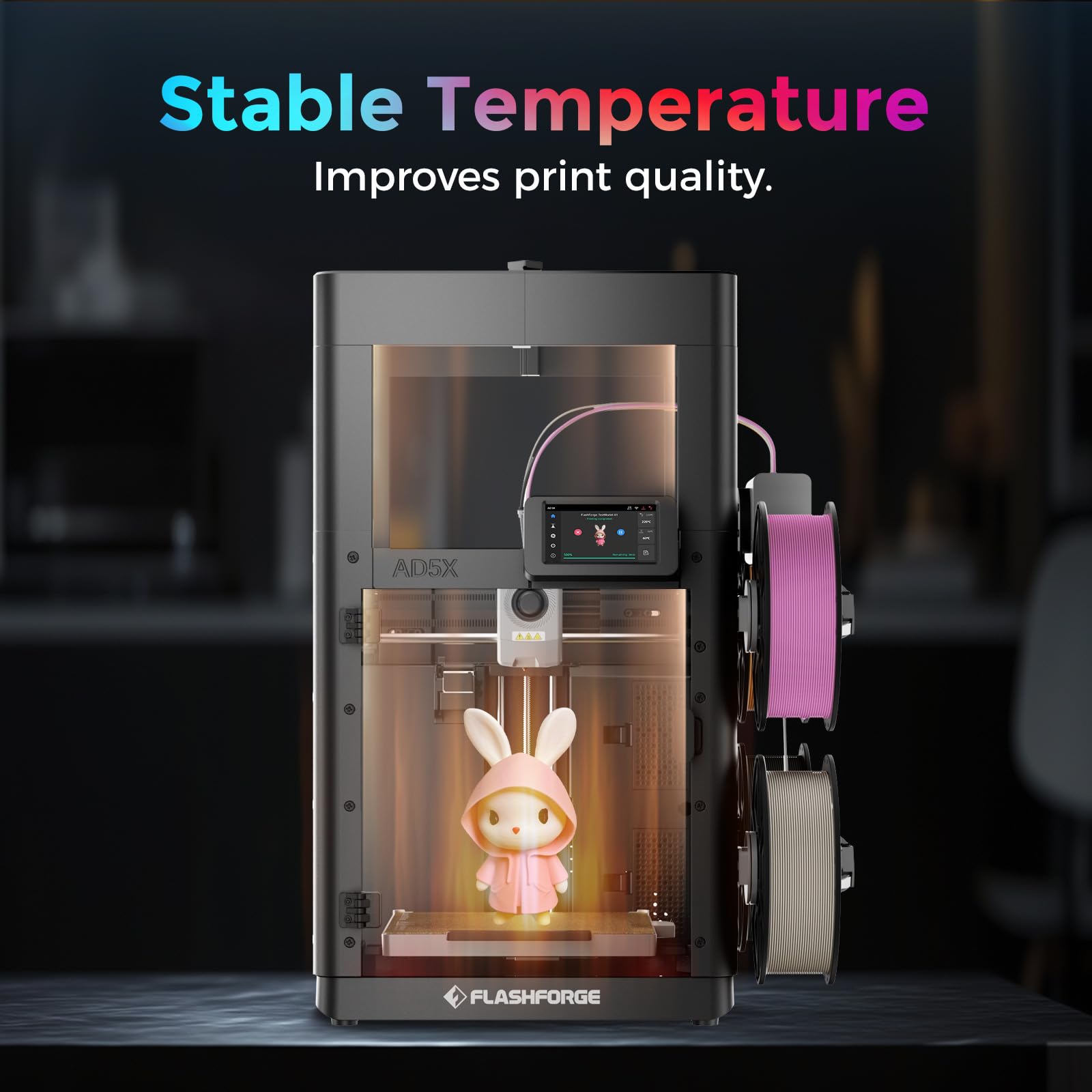 FLASHFORGE Adventurer 5X Kit boîtier, pièces d'imprimante 3D pour AD5X, bricolage et personnalisable, conception modulaire avec pièces imprimables pour une personnalisation complète