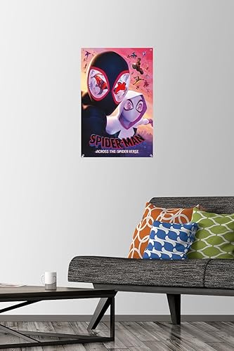 Miniatura 2 de Trends International Marvel Spider-Man Across The Spider-Verse - Póster de pared de una hoja de máscaras de 14.72 x 22.37 pulgadas, paquete de