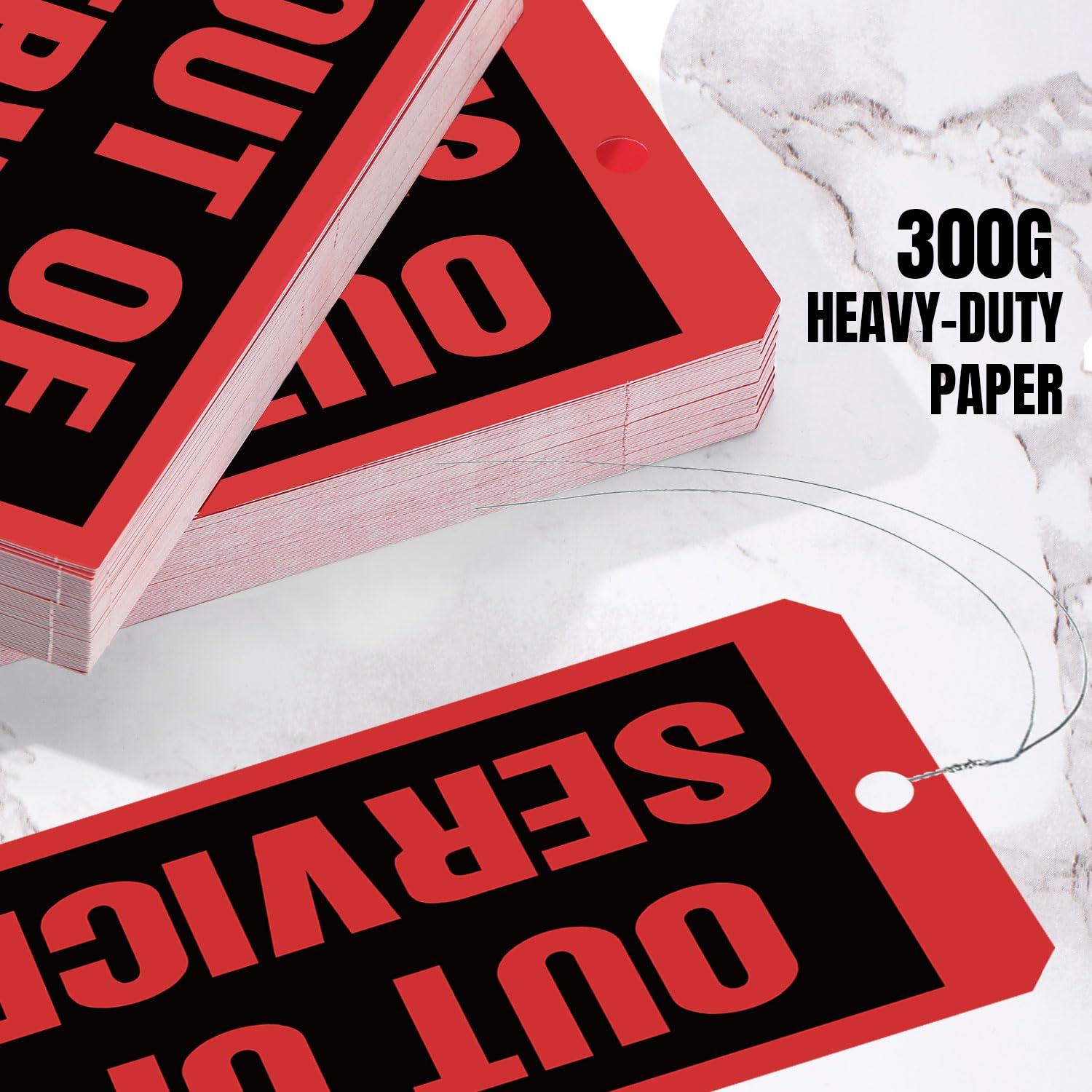 CDXHOME Out Of Service Tags - 100 Stück Wartungsetiketten Mit Draht