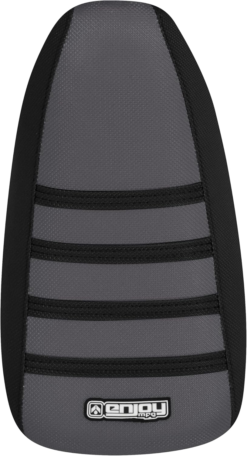 Enjoy Mfg Seat Cover - Compatible with Tuttio ICT ebike #504 (Black Sides/Grey top/Black Ribs)