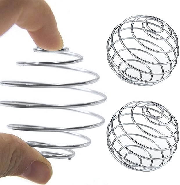 2 PCS Stainless Steel Bottle Mixer Ball Wire Whisk Ball Shaker Milkshake Protein Shaker Ball Whisk Blender Mixing Ball 304 Stainless Steel Shaker Ball Stainless Steel Whisk