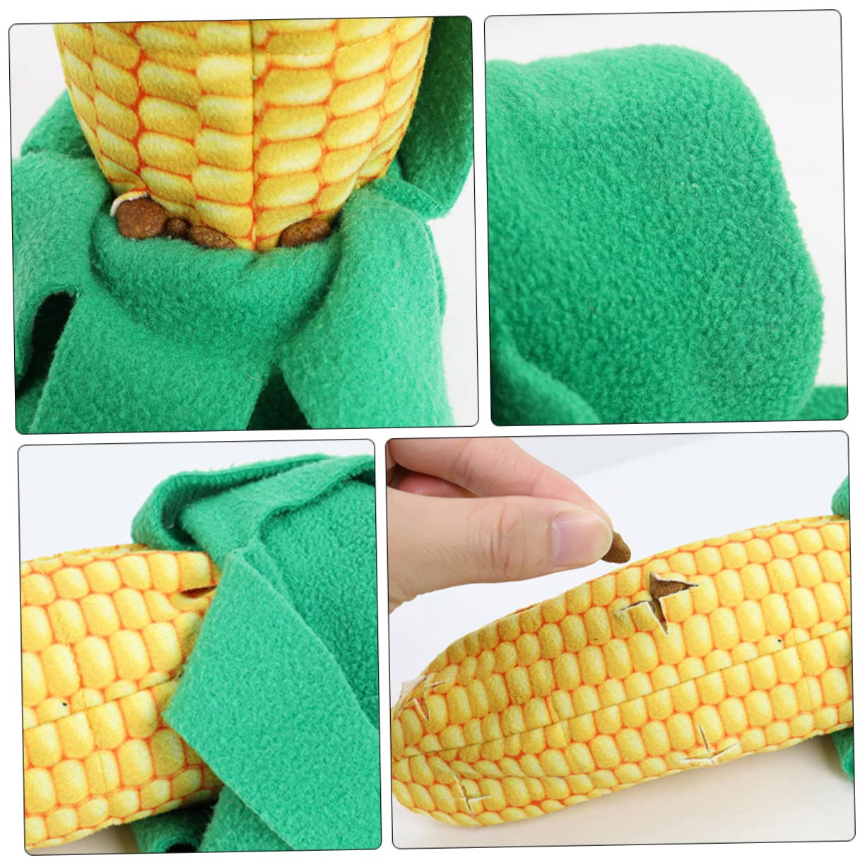 FRCOLOR 2juegos Juguete Para Mascotas Forma De Maíz Dispensador De Comida y Juguete Molar Para Estimulación Cognitiva y Reducción Del Estrés Perros
