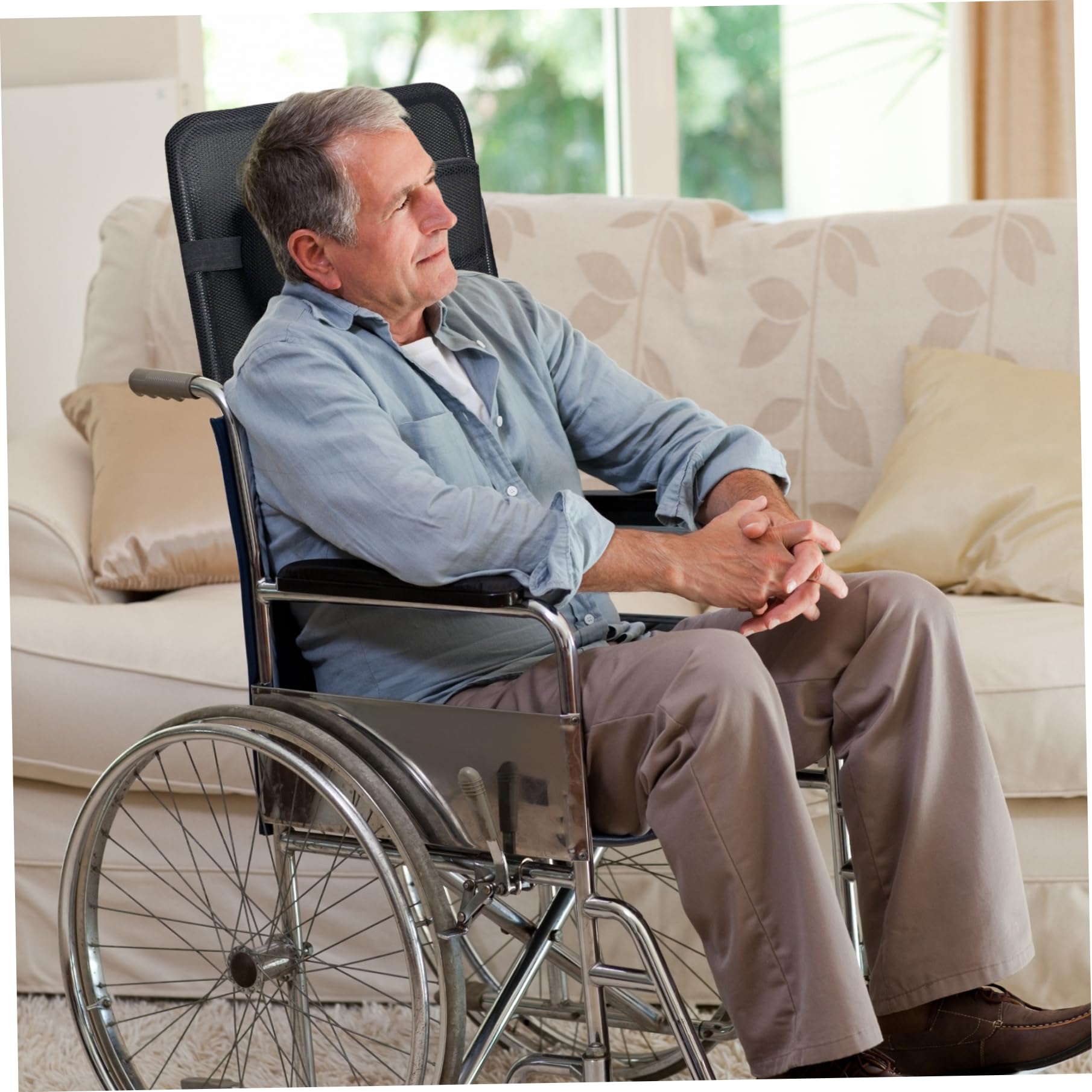 Reposacabezas portátil para Silla de Ruedas, Soporte y Respaldo Acolchados extraíbles para el Cuello para Personas Mayores y Adultos
