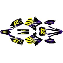 Graphics Kit for Suzuki RM125 RM250 2001-2008 Polisport Restyle Plastics FH Series Purple 9 Mil - Easy Go - Dirt Pit Bike Motorcycle Sticker, Dirtbike Racing Decal no-Plastics