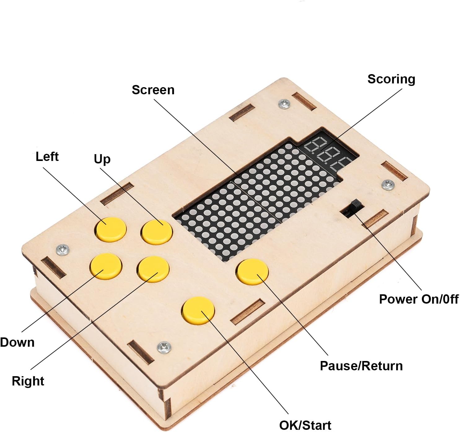 Easy-to-Assemble Game Console, Science Educational Building Crafts，STEM Projects for Kids Ages 8-12,Gifts for Boys 6-12