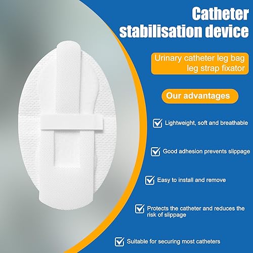 Miniatura 3 de Dispositivos de estabilización de catéter  8 soportes para catéter autoadhesivos, catéteres urinarios para piernas, soporte para pierna, catéteres