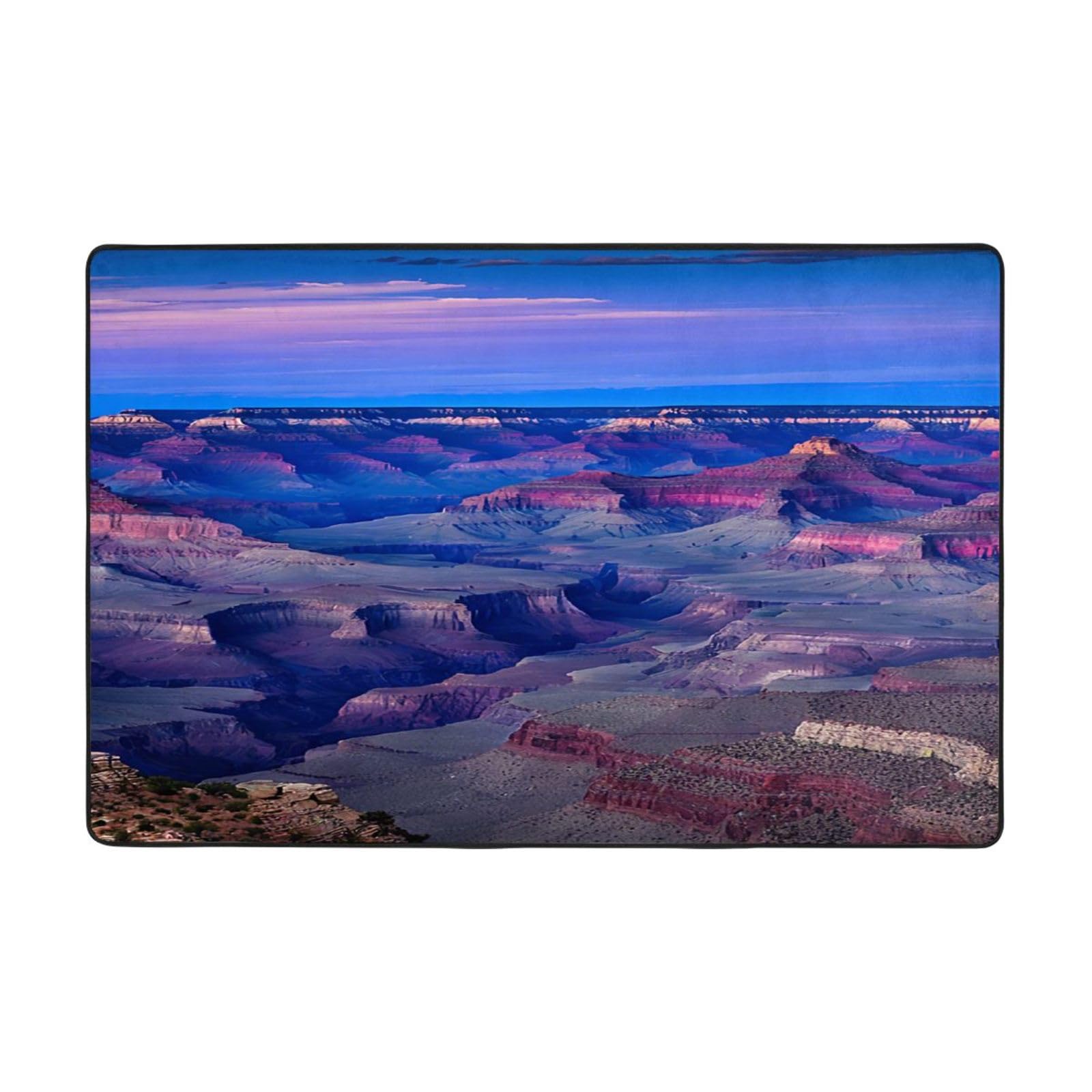 Tapis de chambre moderne imprimé Grand Canyon 91x61 cm antidérapant
