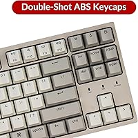Vista 6 de Keychron C1 Tenkeyless Layout - Teclado mecánico con cable de 87 teclas para Mac, interruptor mecánico marrón Keychron / teclas ABS de color retro