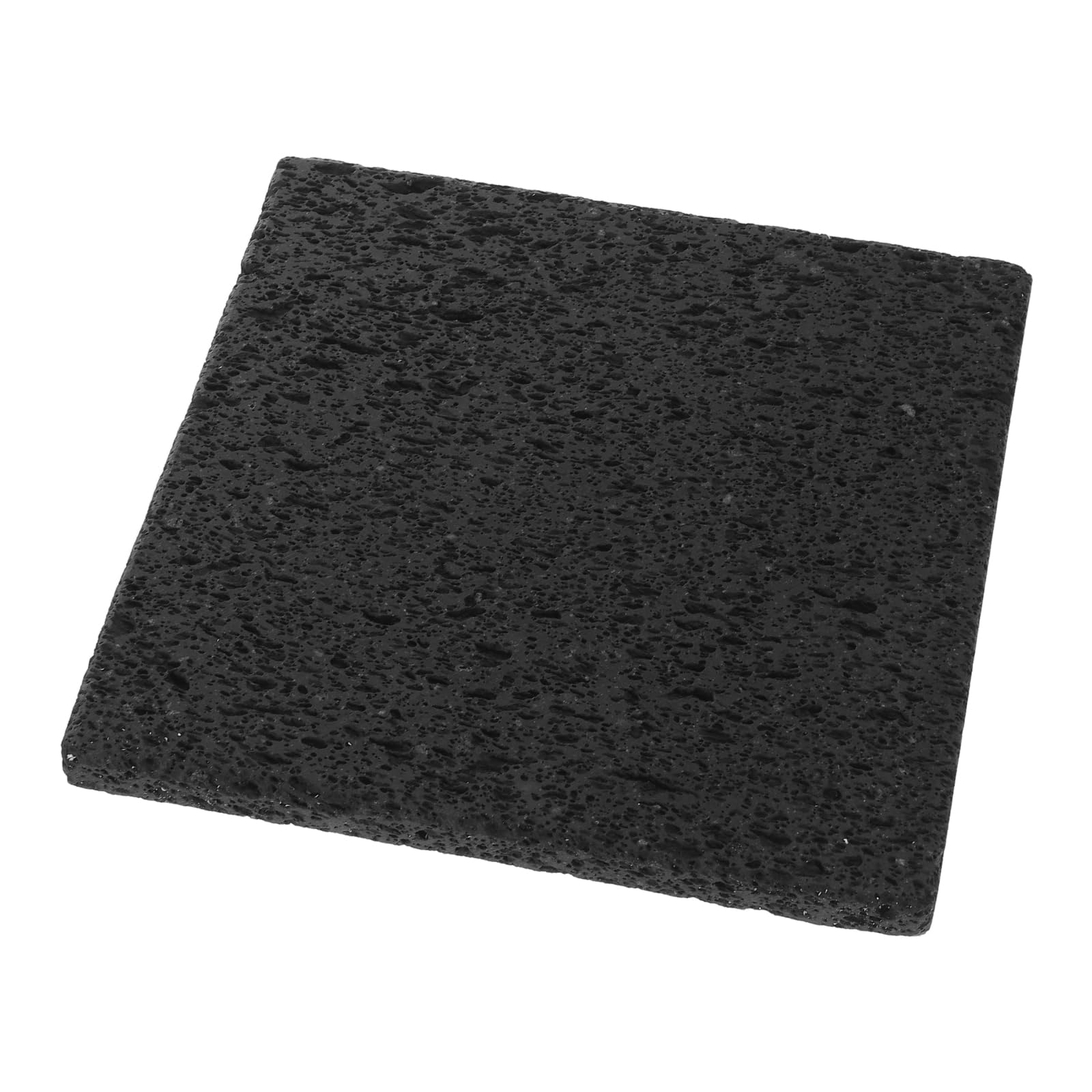 Piastra per Barbecue Coreana in Pietra Vulcanica 20x20x1,5 Cm – Griglia Teppanyaki per Carne e Verdure, Pietra da Cucina Riscaldante per Barbecue e Cottura da Tavolo
