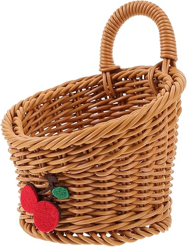 BESTonZON Cestas de frutas y verduras de pared para colgar en la pared, cestas de frutas y verduras para cocina, cesta colgante tejida bohemia,