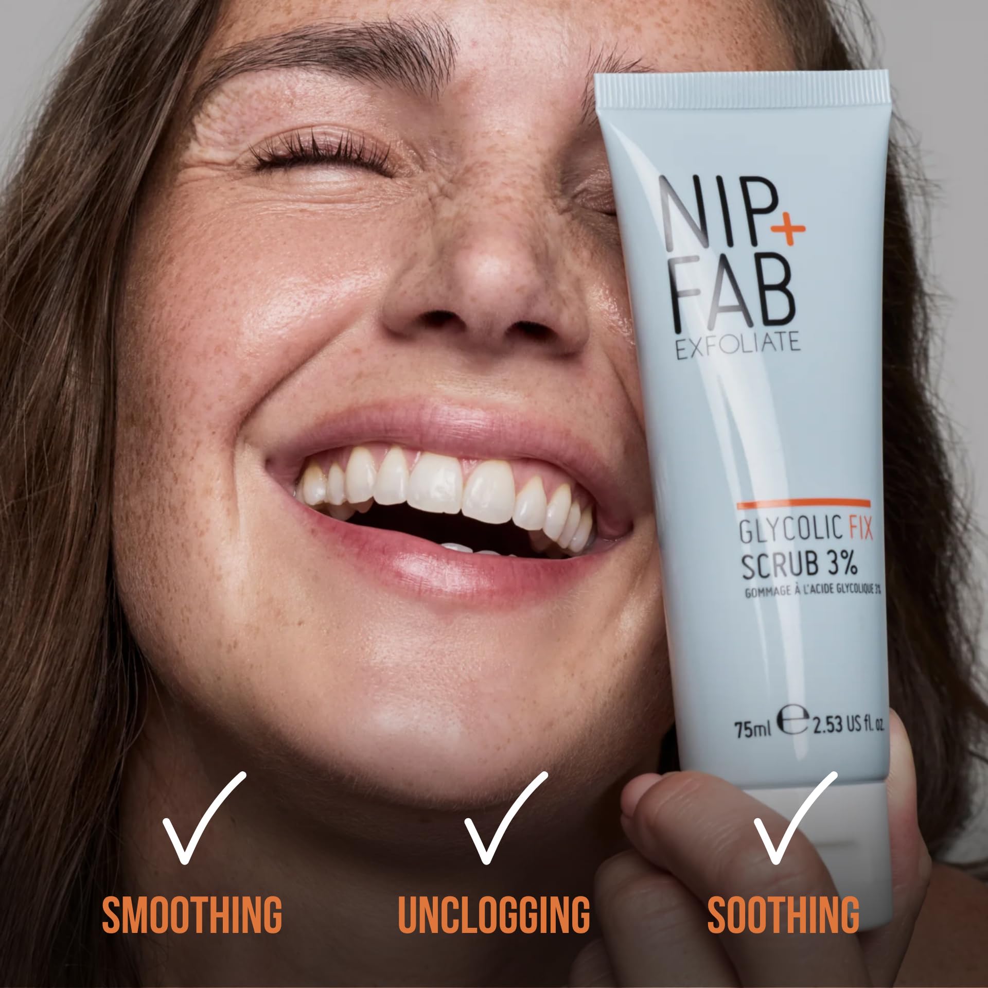 Nip + Fab Glycolic Fix Scrub – Peeling Złuszczający z Kwasem Glikolowym i Salicylowym, Dla Promiennej, Gładkiej i Oczyszczonej Skóry