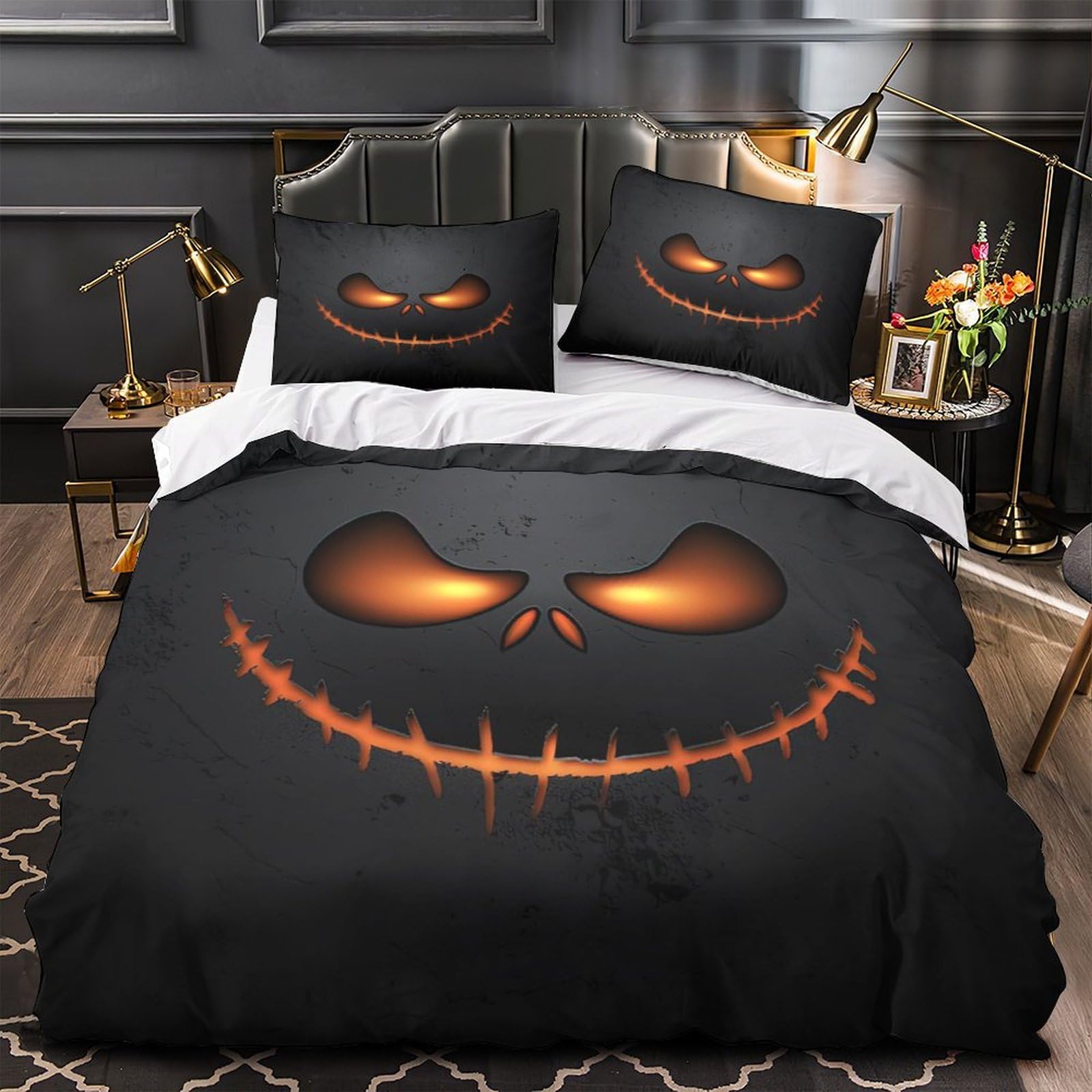 Housse de couette imprimée Halloween 200x200cm cadeau pour enfants