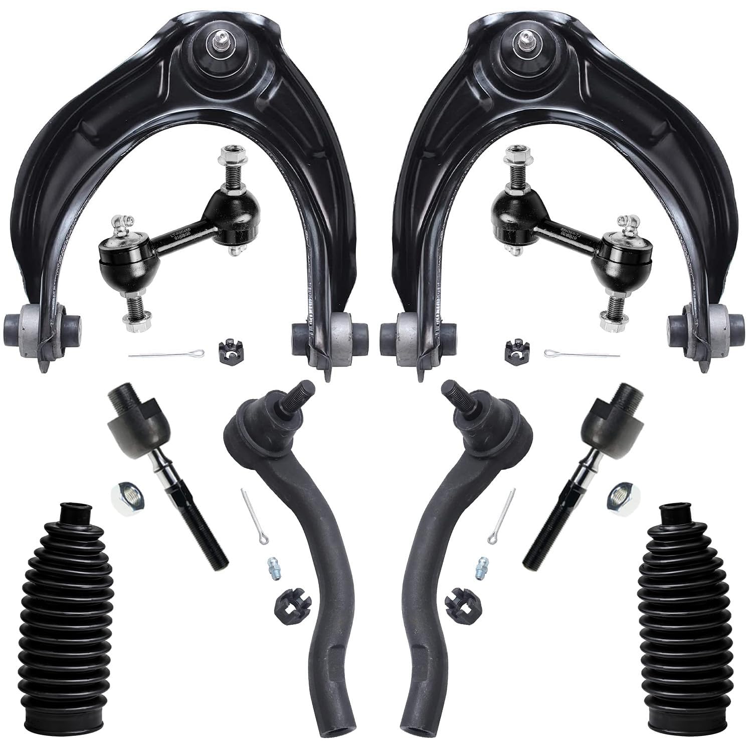 Detroit Axle - 10pc Front End Control Arms Kit for 08-12 Honda Accord, 2