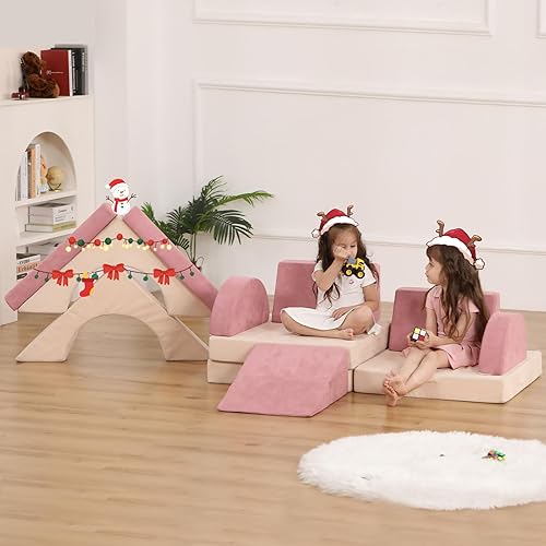 Miniatura 2 de GudoInsole Sofá de juegos para niños, sofá seccional 12 piezas, creativo para sala de juegos, muebles imaginativos para dormitorio de niñas y niños