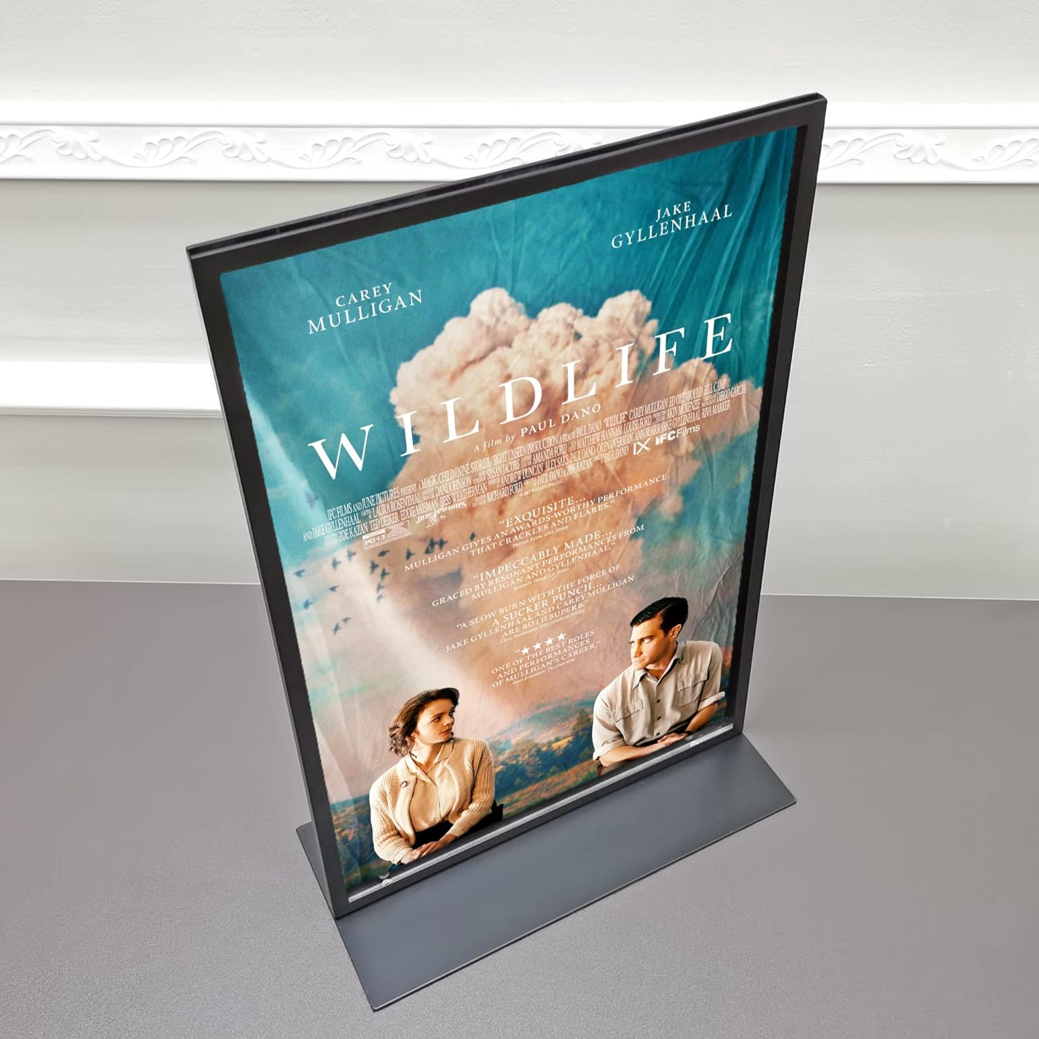 FixtureDisplays® 11"X17" Desktop Black Metal Portrait Frame Sign Literature Holder 19163-11 * 17-NPF