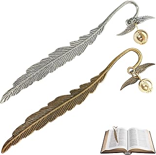 2 Stück Metall Flügel Muster Bookmark für Bücher, Elegantes Buch Lesezeichen mit Feiner Gravur, Dekoratives Design für Lesen und Studium, Stilvolle Wahl für Lesezeichen Männer im Alltag