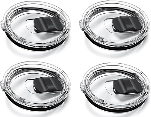 Paquete de 2 tapas magnéticas para vaso de 20 onzas, compatible con Ozark Trail, Old Style Rtic, YETI Rambler y más, interruptor deslizante