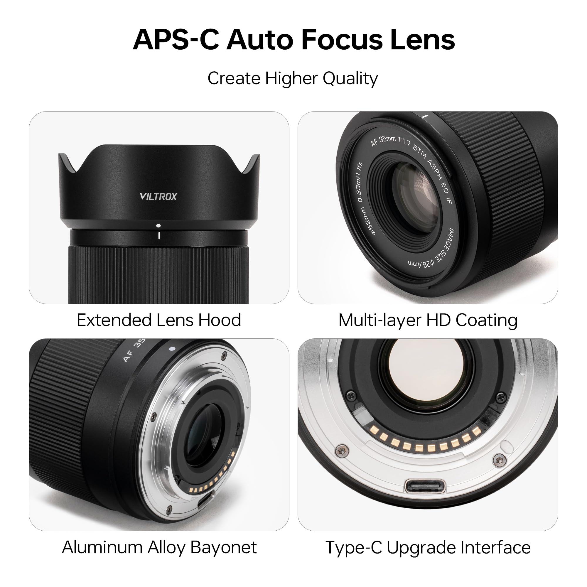 Amazon.com : VILTROX 35mm F1.7 f/1.7 Air AF Lens for Fuji X Mount