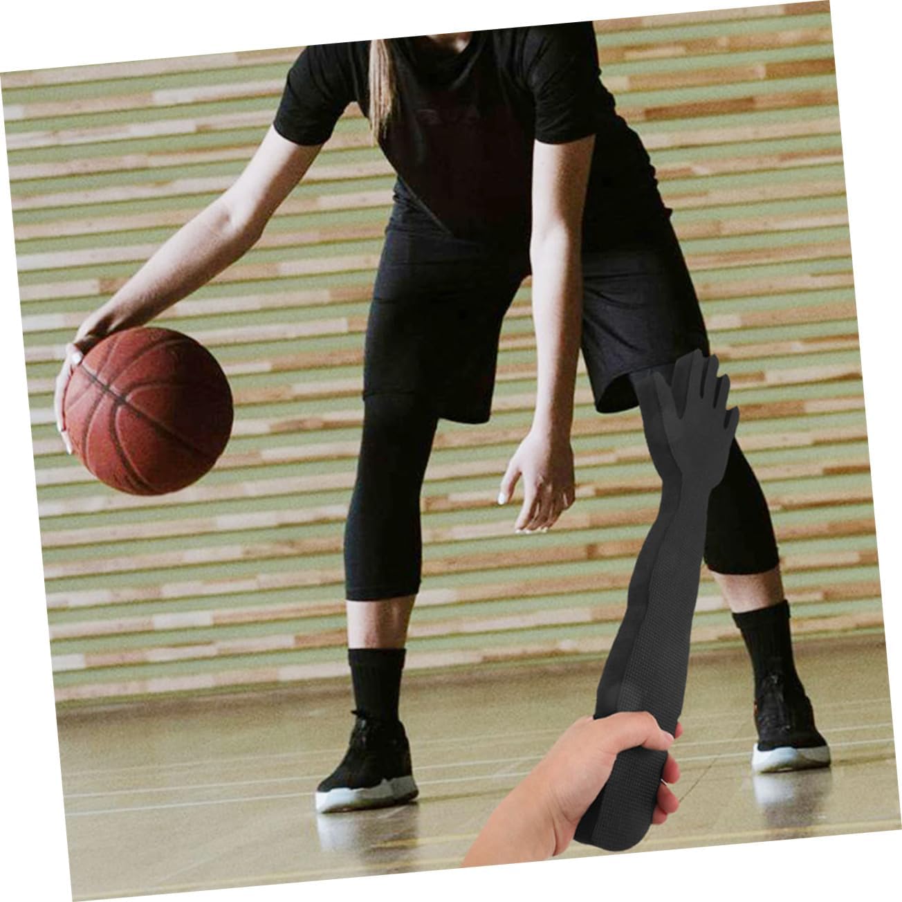 Abaodam Basketball Training Blocking Bar Set Wear-Resistant Control Trainer Flexible Interference Rods for Practice and Defense Training for Players