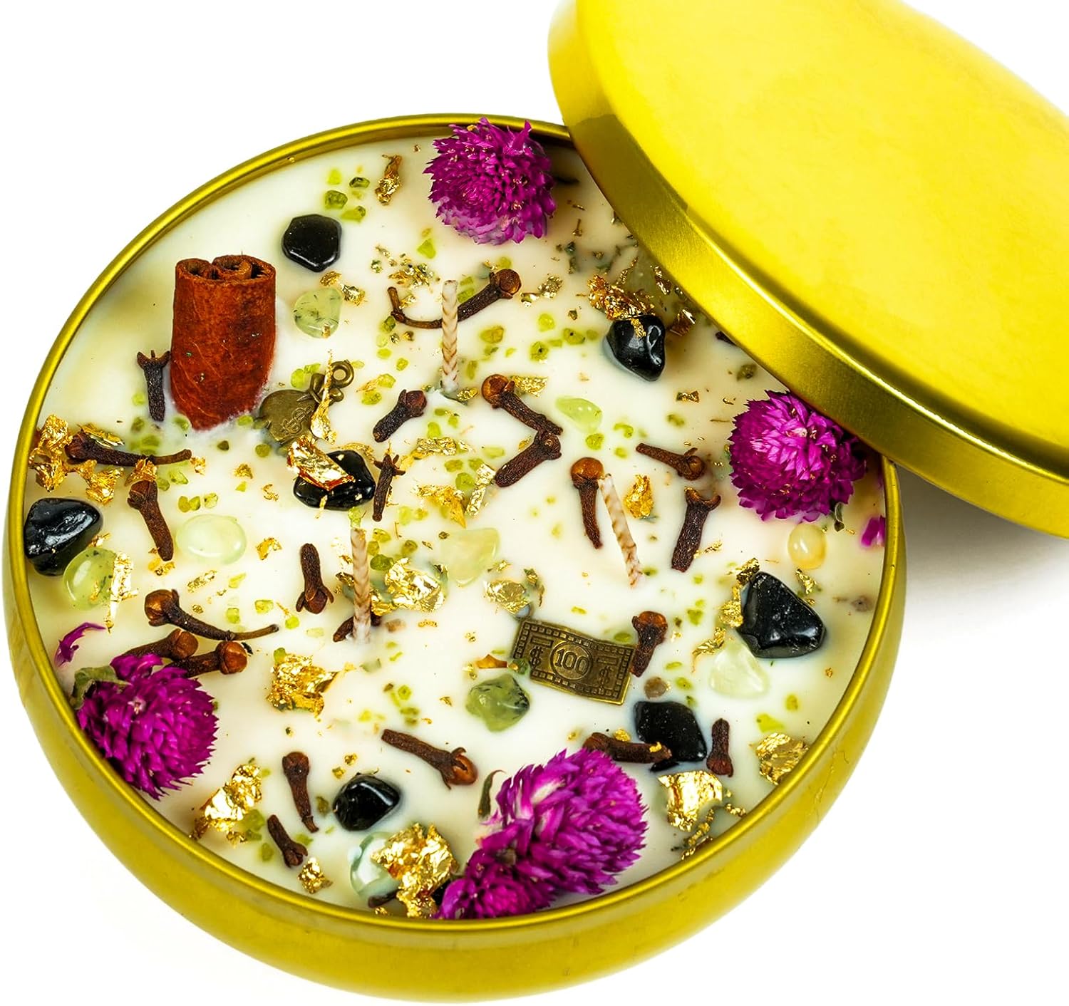 Prosperity, Magic, Energy Candles, Suitable for Prosperity Spells, Bathing Rituals, Full Moon and New Moon Wishes. (Money Spell Candle)