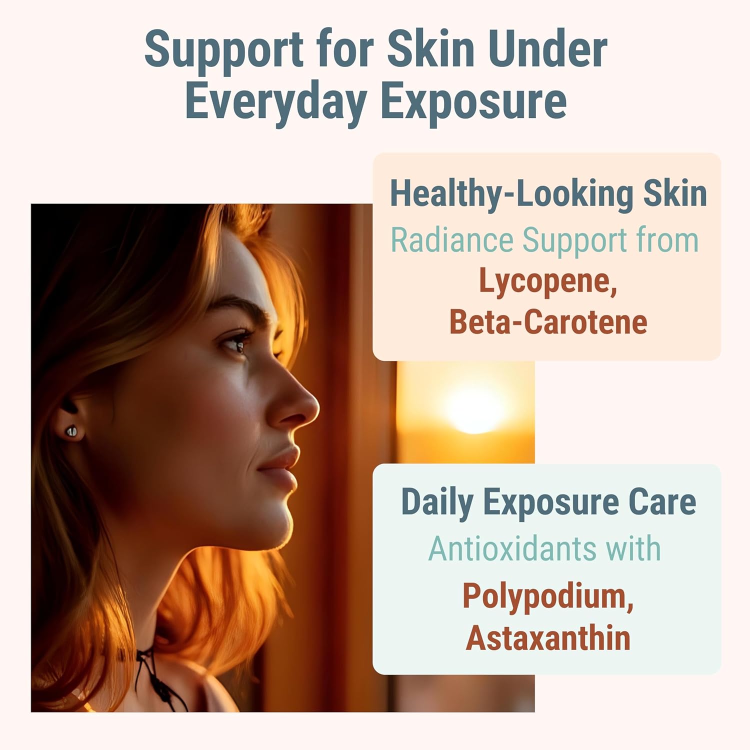 SHIZAM Astaxanthin Polypodium Leucotomos Zinc Picolinate Lycopene Vitamin E B3 Nicotinamide Silica Gummies