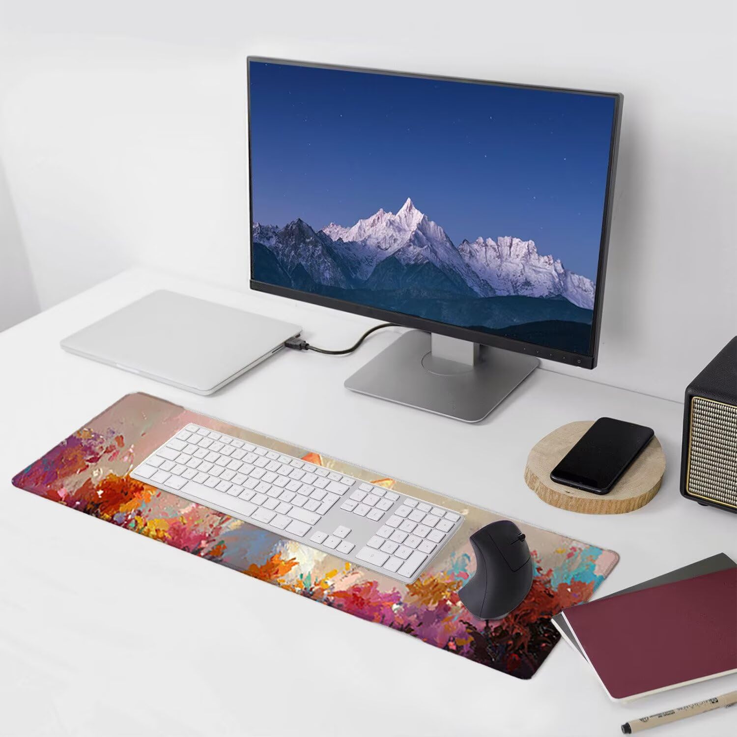 Tappetino per Mouse XXL 1400 x 600 x 3mm Tappetino Mouse Gaming Grande, Mousepad con Base in Gomma Antiscivolo, Tappeto per Tavolo da Gaming per Mouse e Tastiera, Accessori PC (carina ragazza) V-468