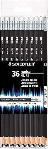 Miniatura 3 de Staedtler Norica 2 HB - Lápices de madera color negro paquete de 36 unidades 1 A
