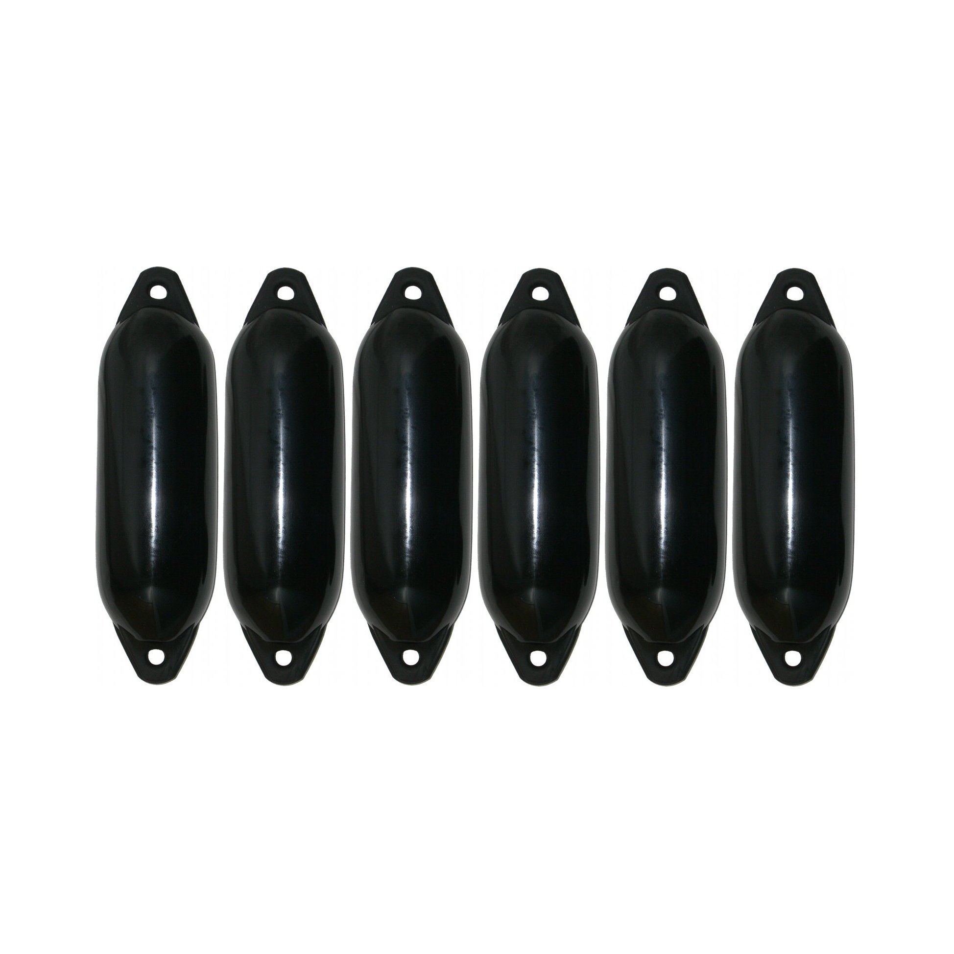 Majoni 6er-Set Star 35 Rammschutz schwarz 62 x 21 cm