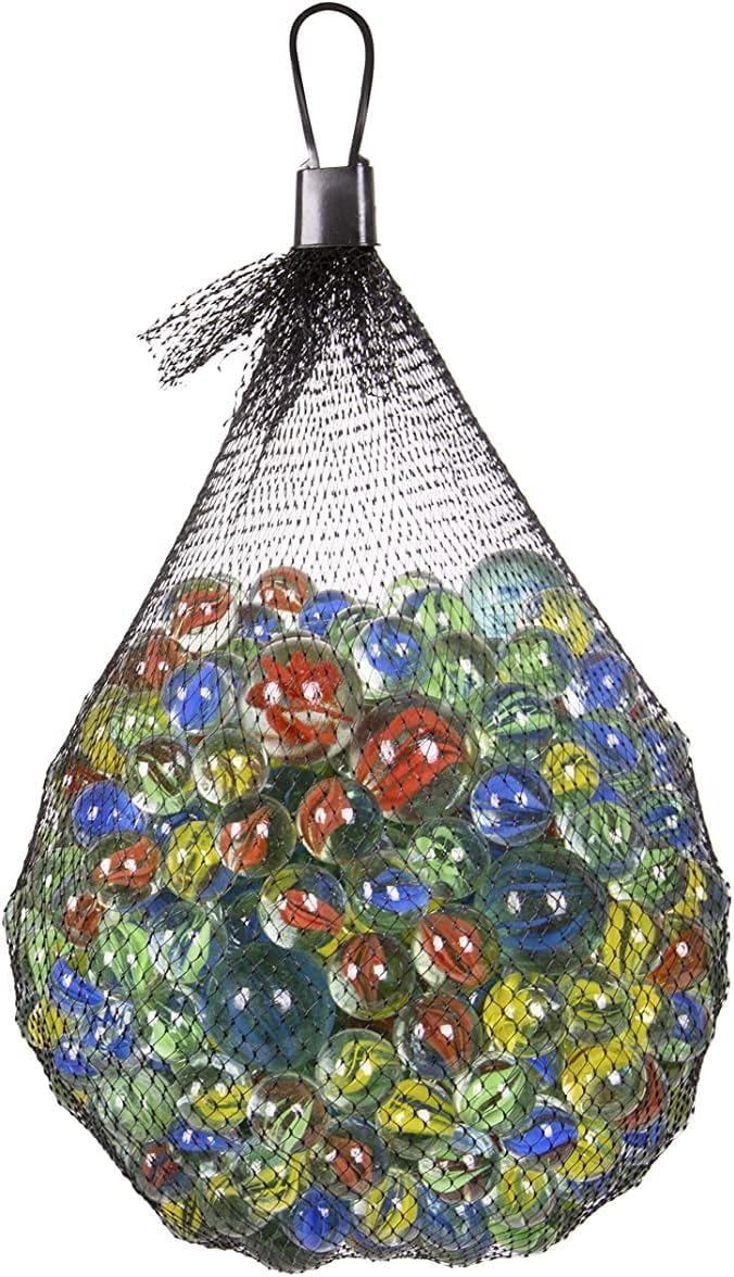 50 Pack Assorted Retro Marbles Fun Toys - Classical Glass Marbles for Kids Games, Party Favors & Fish Tank Filler