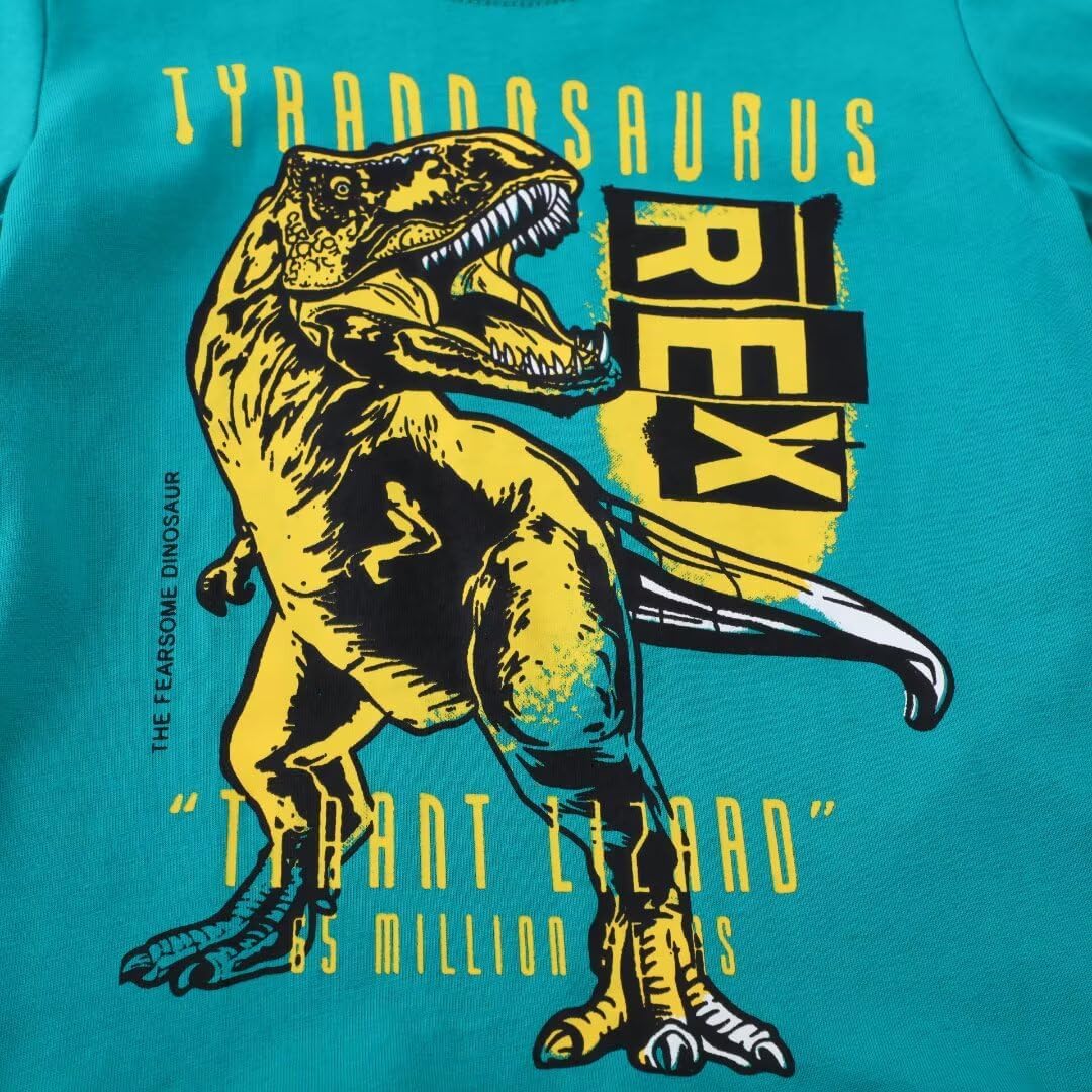 Toddler Boy Long Sleeve Shirts Kids Cotton Fall Top Crewneck Clothes 2-7 Years - Image 7