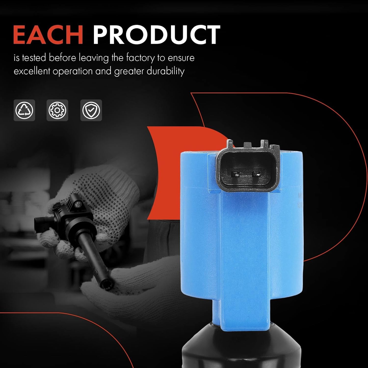 A-Premium (Blue) Engine Ignition Coil Pack Compatible with Ford Escape, Fusion, Ranger, C-Max, Police Responder Hybrid, SSV Plug-In Hybrid, Transit Connect & Lincoln MKZ & Mazda & Mercury, 4-PC Set